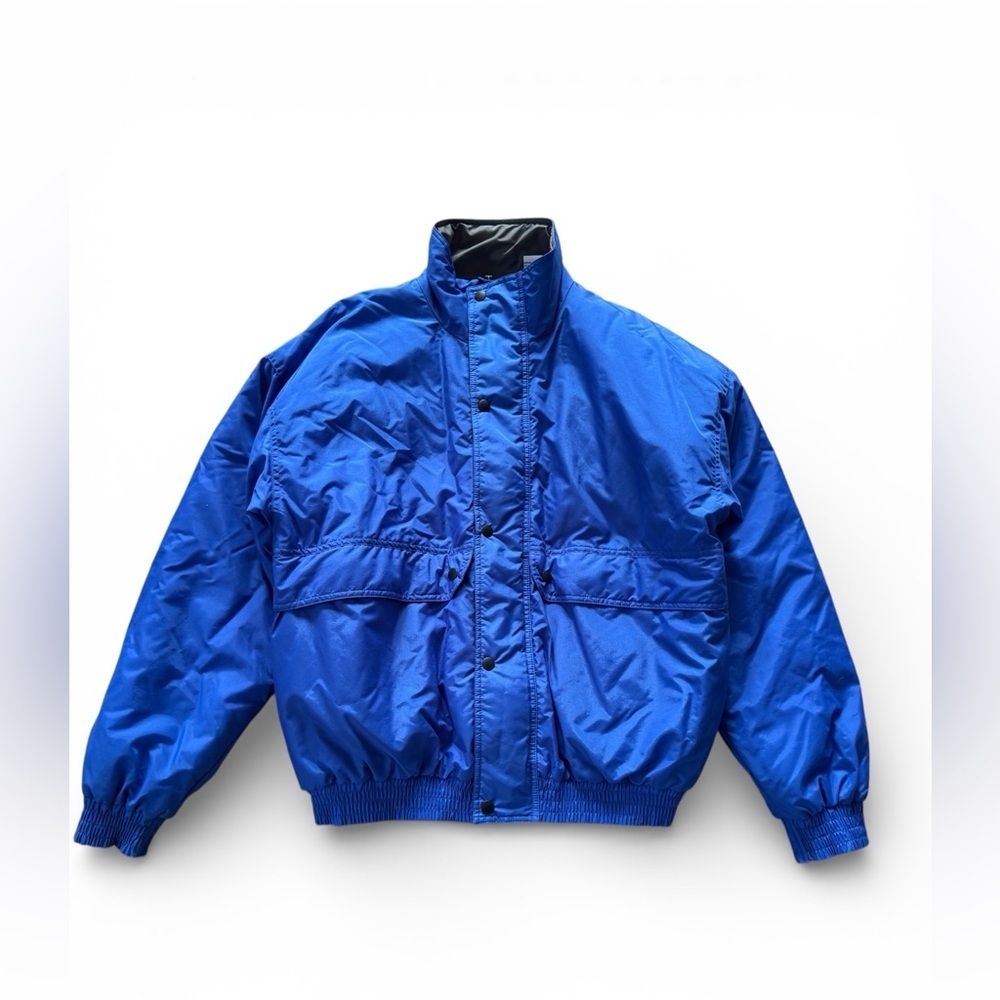 Vintage Sears The Men’s Store Blue Nylon Bomber Jacket Men’s Size M